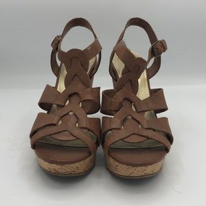 Audrey Brooke leather wedges - size 8